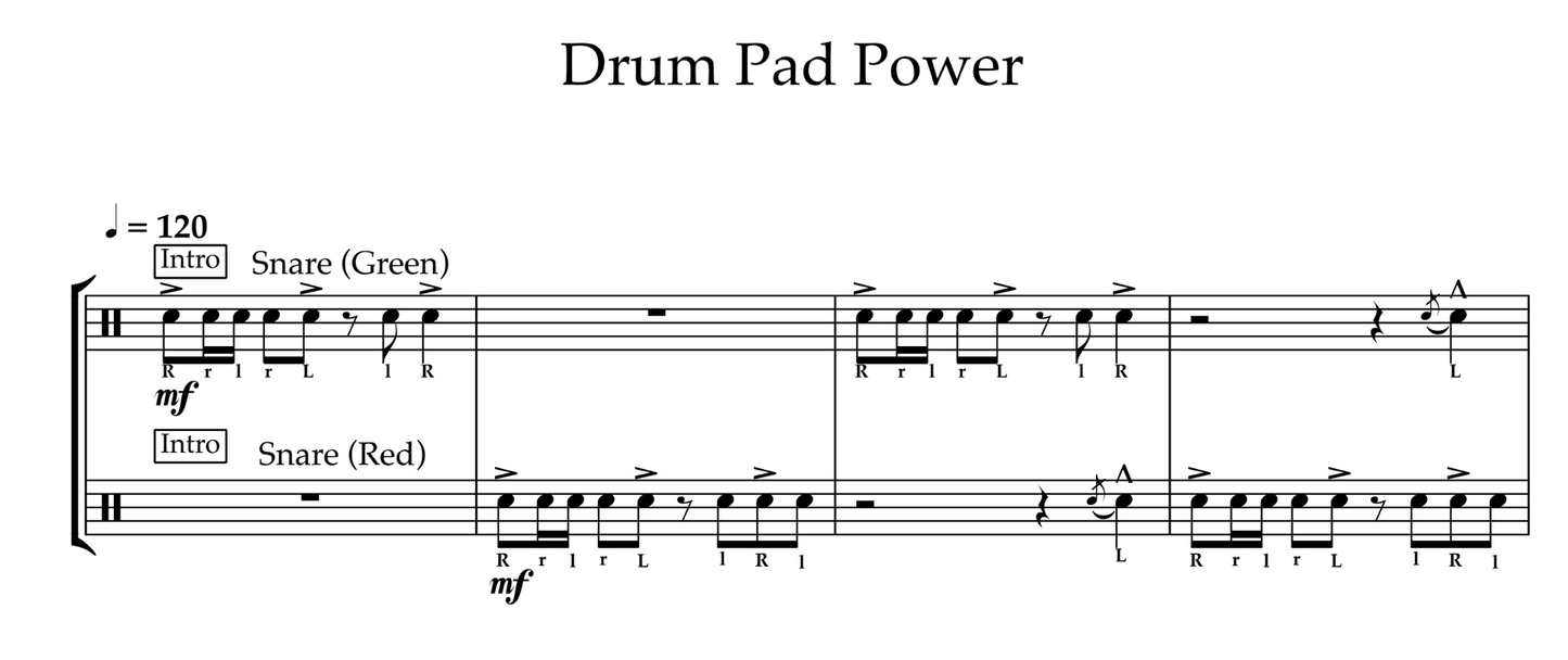 Drum Pad Power (Intermediate) Snare Duo