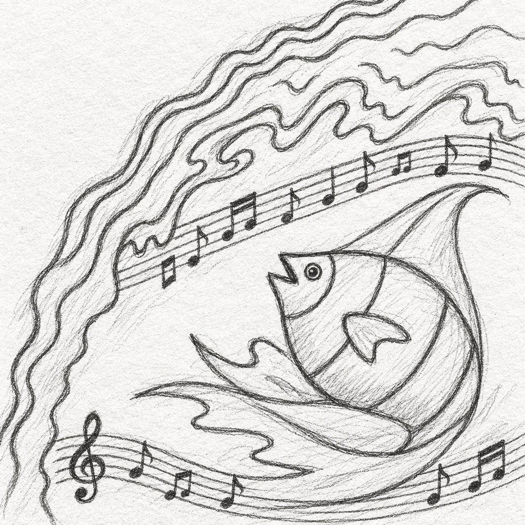 I Am A Fish by Sunset Rollercoaster (Medium) Drumset Sheet Music