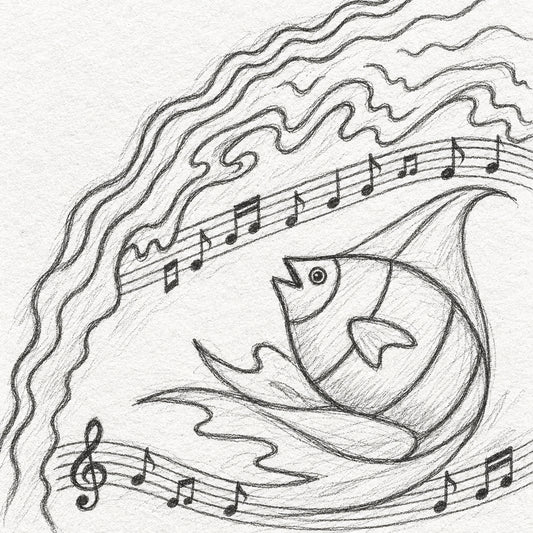 I Am A Fish by Sunset Rollercoaster (Medium) Drumset Sheet Music