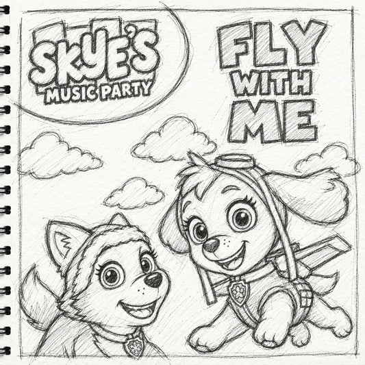 Come Fly Away With Me! from Skye's Music Party/PAW Patrol (Easy) Drumset Sheet Music